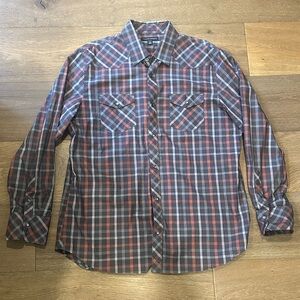 COPY - Banana Republic Shirt Long Sleeve Button Down Check Western Men’s Size XL